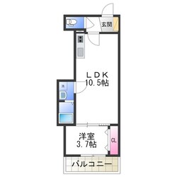 F+style浜寺石津町西3号館の物件間取画像